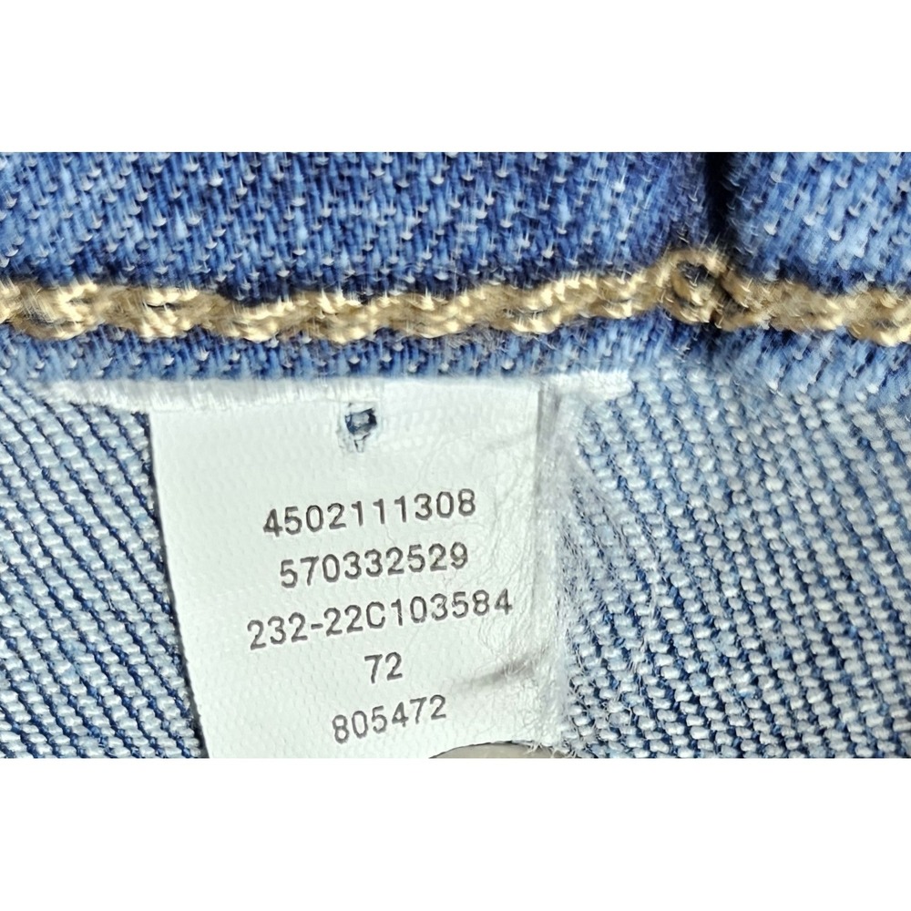 Chicos Pull On Bootcut Jeans Womens Sz 3 US Sz 16 Blue Medium Wash Back Pockets - Picture 4 of 7